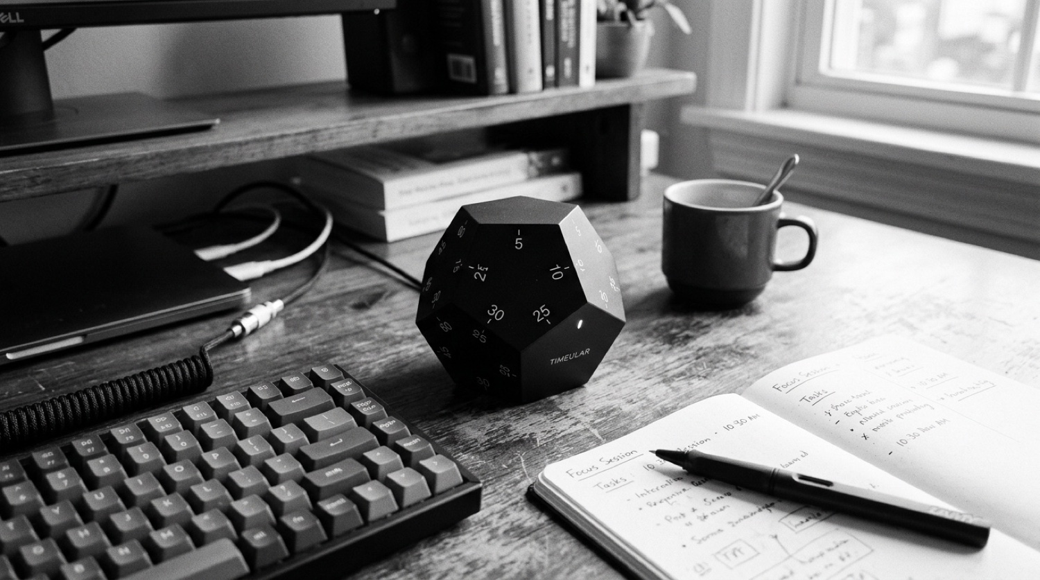 Personal efficiency — a desk in early light